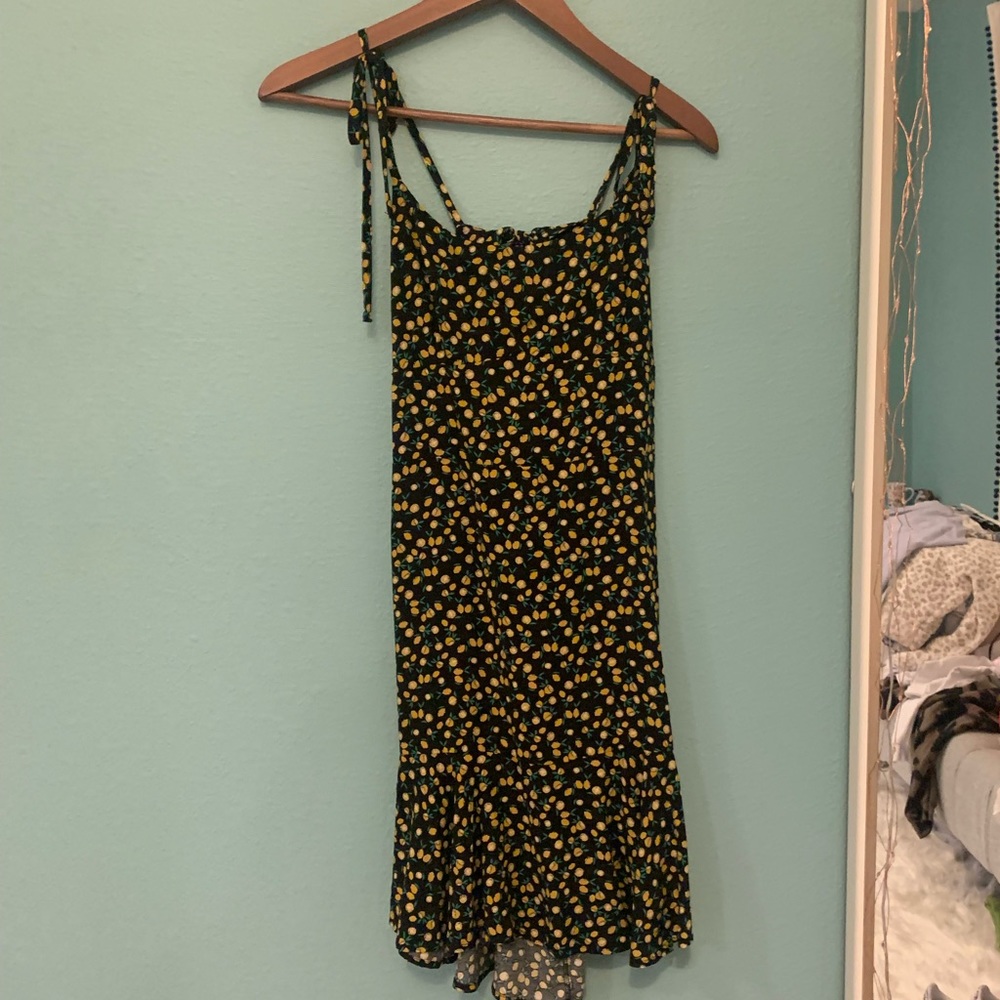 Lemon Print Target Dress